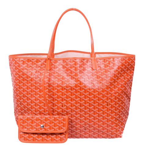 orange Goyard tote